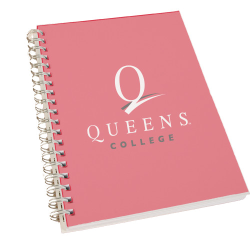 Clear 7 x 10 Spiral Journal Notebook-Official Logo