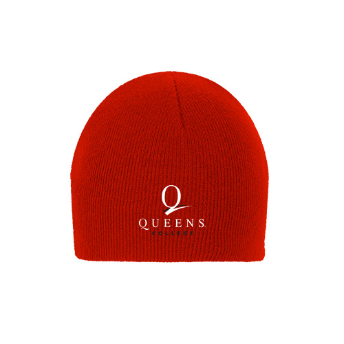 Red Knit Beanie-Official Logo