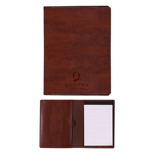 Fabrizio Brown Padfolio-Official Logo Engraved