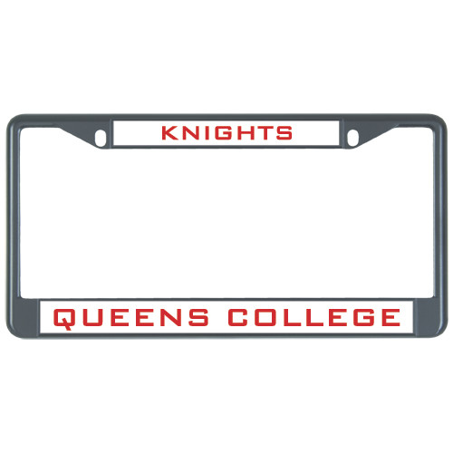 Metal License Plate Frame in Black-Knights