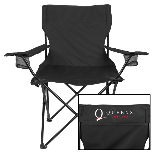 Deluxe Black Captains Chair-Queens College Stacked