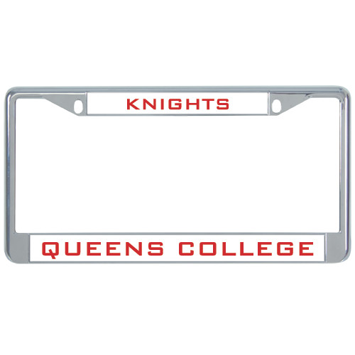 Metal License Plate Frame in Chrome-Knights