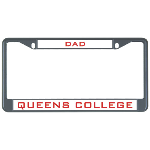 Dad Metal License Plate Frame in Black-Dad