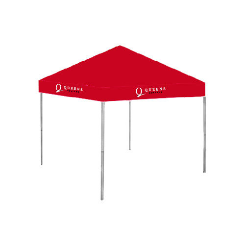 9 ft x 9 ft Red Tent-Queens College Stacked
