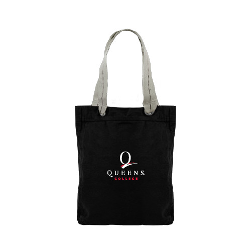 Allie Black Canvas Tote-Official Logo
