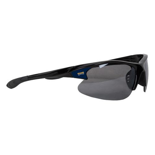 Mens Black Sporty Sunglasses-Wordmark