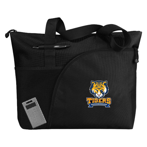 Excel Black Sport Utility Tote-Mascot head wordmark