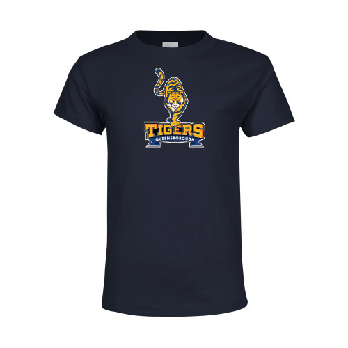 Youth Navy T Shirt-Tiger Queensborough