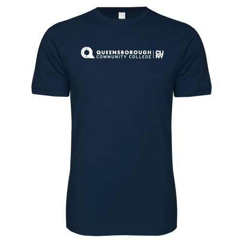 Next Level Navy SoftStyle T Shirt-Primary Logo