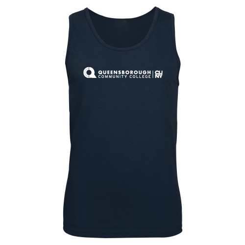 Navy Tank Top-Primary Logo