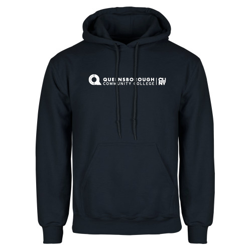 Navy Fleece Hoodie-Primary Logo