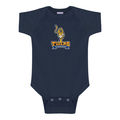 Navy Infant Onesie-Tiger Queensborough