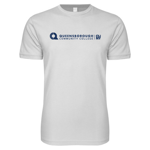 Next Level White SoftStyle T Shirt-Primary Logo