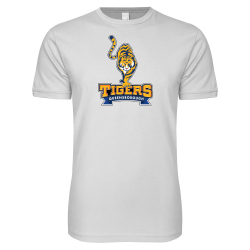 Next Level White SoftStyle T Shirt-Tiger Queensborough