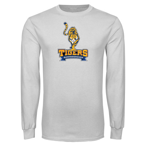 White Long Sleeve T Shirt-Tiger Queensborough