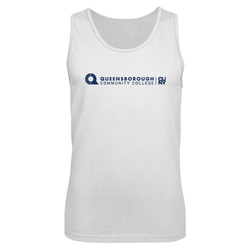 White Tank Top-Primary Logo
