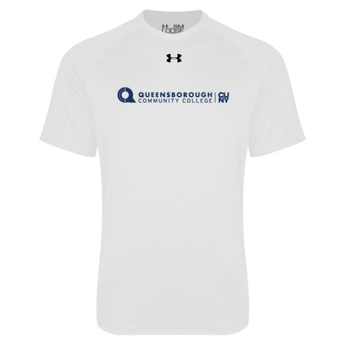 Under Armour White Tech Tee-Primary Logo