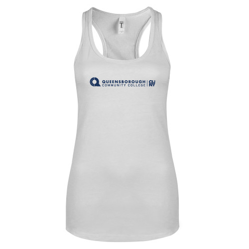 Next Level Racerback Tank White-Primary Logo