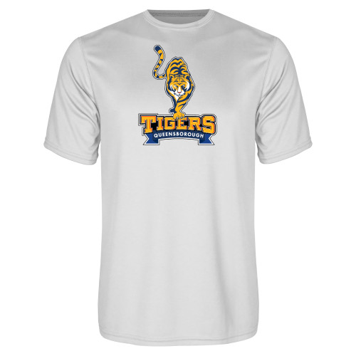 White Performance Tee-Tiger Queensborough