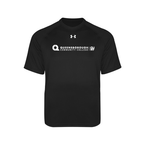Under Armour Youth Black Tech Tee-Primary Logo
