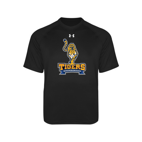 Under Armour Youth Black Tech Tee-Tiger Queensborough