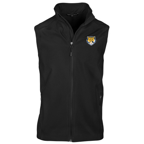 Black Softshell Core Vest-Mascot Head