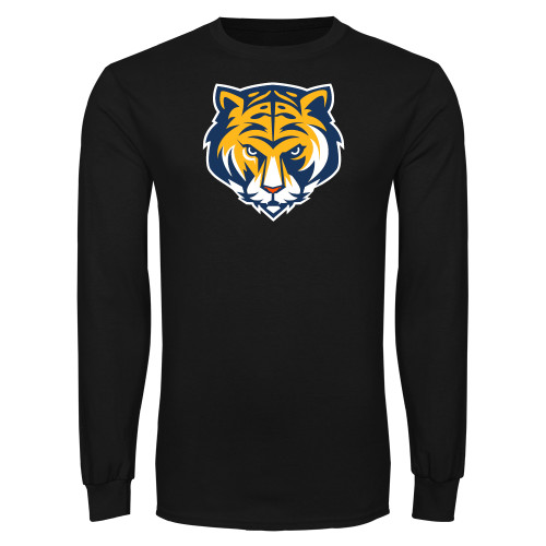 Black Long Sleeve T Shirt-Mascot Head