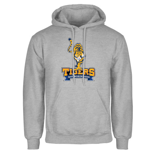 Grey Fleece Hoodie-Tiger Queensborough