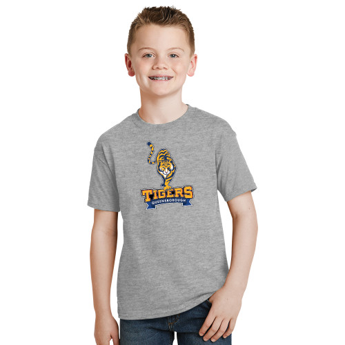 Youth Grey T Shirt-Tiger Queensborough