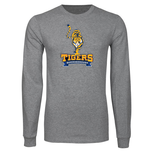 Grey Long Sleeve T Shirt-Tiger Queensborough
