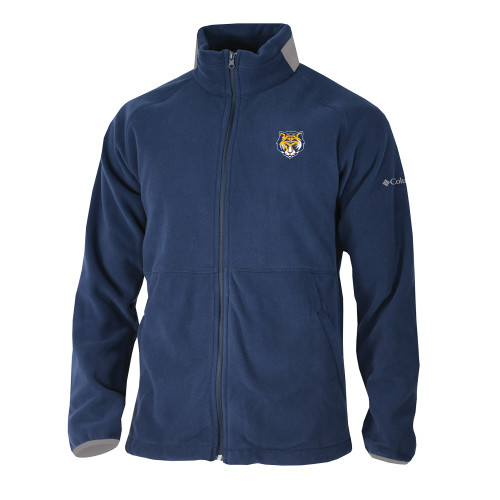 Columbia Navy Everest Ridge Fleece Full Zip Jacket-Mascot Head