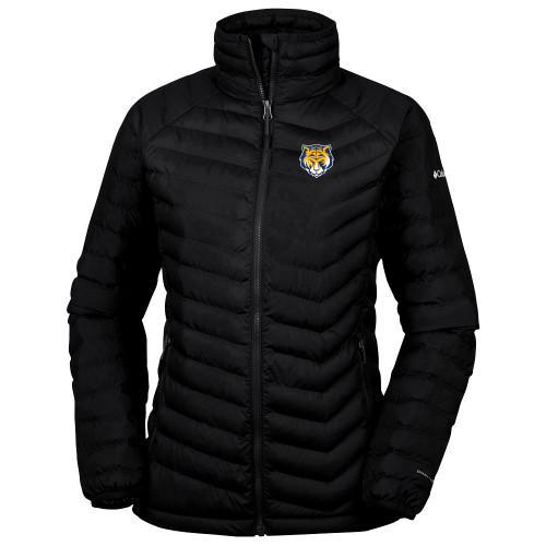 Columbia Womens Black Powder Lite Jacket-Mascot Head