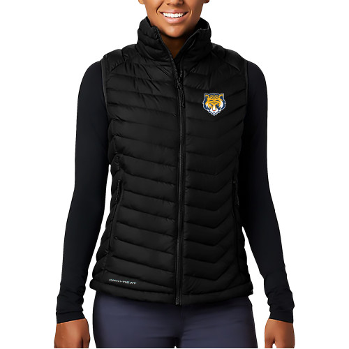 Columbia Womens Black Powder Lite Vest-Mascot Head