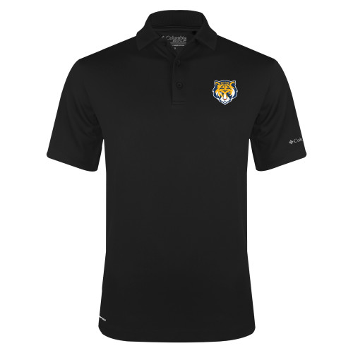 Columbia Black Omni Wick Drive Polo-Mascot Head