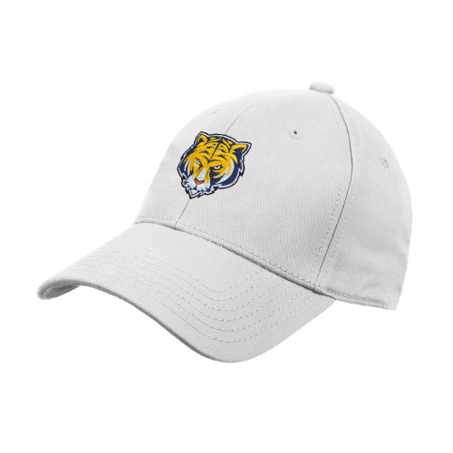 White Structured Adjustable Pro Style Hat-Mascot Head