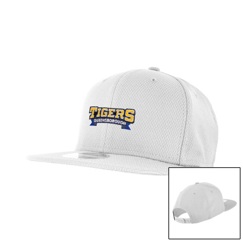 New Era White Diamond Era 9Fifty Snapback Hat-Wordmark