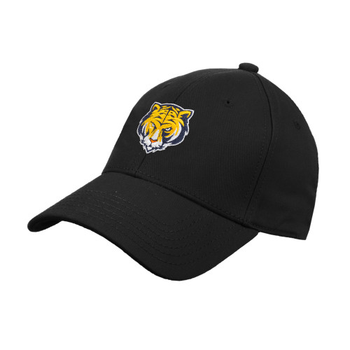 Black Structured Adjustable Pro Style Hat-Mascot Head