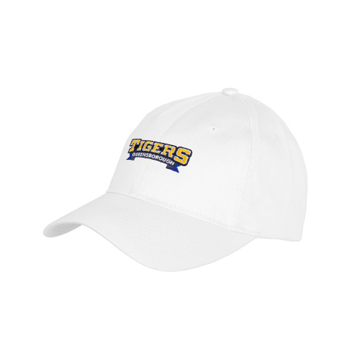 Youth White Pro Style Hat-Wordmark
