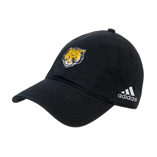 Adidas Black Adjustable Washed Slouch-Mascot Head