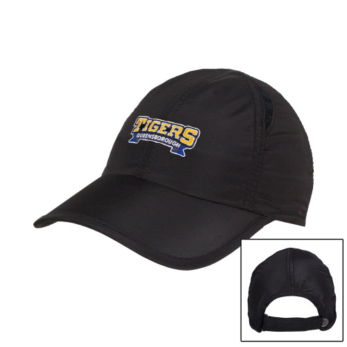 Womens Black Performance Cap-Wordmark
