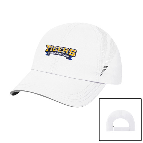 White Performance Cap-Wordmark