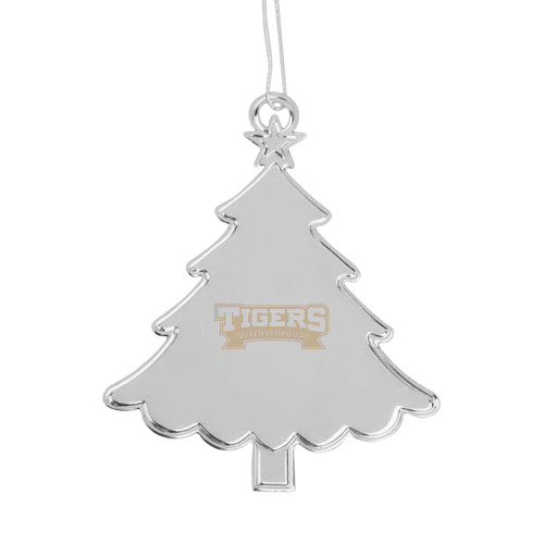 Silver Tree Ornament-Wordmark Engraved