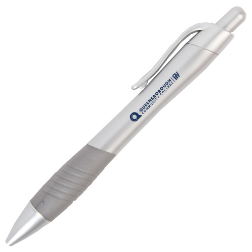 Metallic Mykonos Silver Pen-Primary Logo