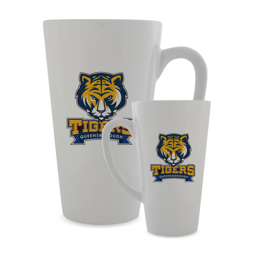 Full Color Latte Mug 17oz-Mascot head wordmark