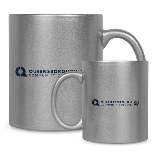 Full Color Silver Metallic Mug 11oz-Primary Logo