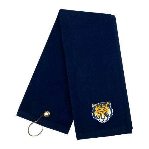 Navy Golf Towel-Mascot Head
