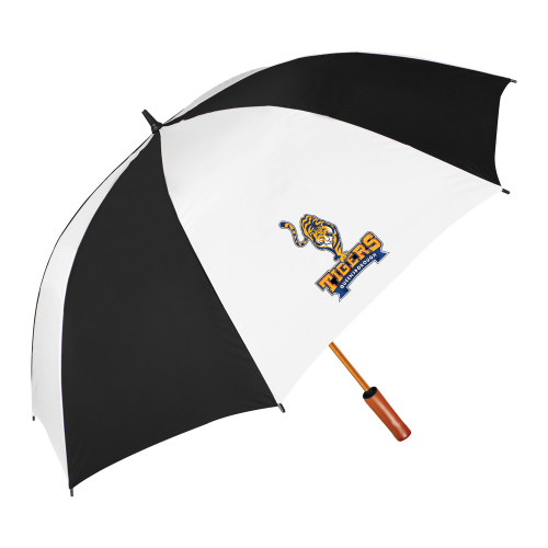 64 Inch Black/White Umbrella-Tiger Queensborough