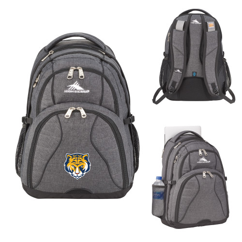 High Sierra Graphite Swerve Computer Backpack-Mascot Head