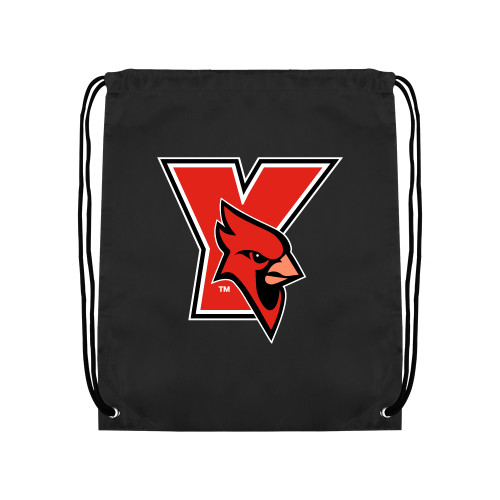 Black Drawstring Backpack-Cardinal
