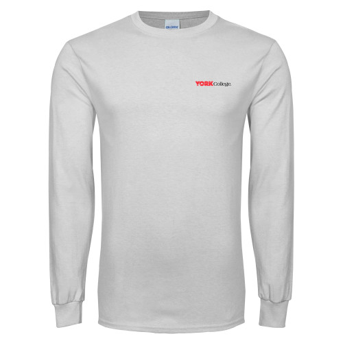 White Long Sleeve T Shirt-Officlal Logo